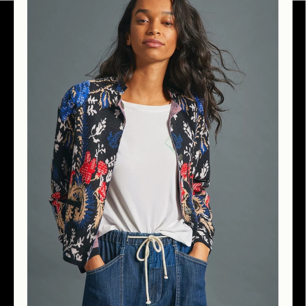 Anthropology Pilcro Debra Cropped Sweater …